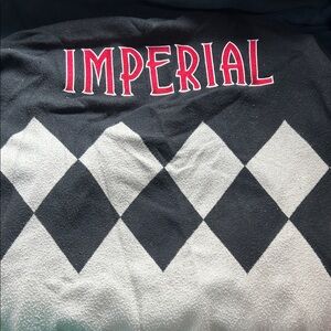 Imperial Black and White Argyle Sweater